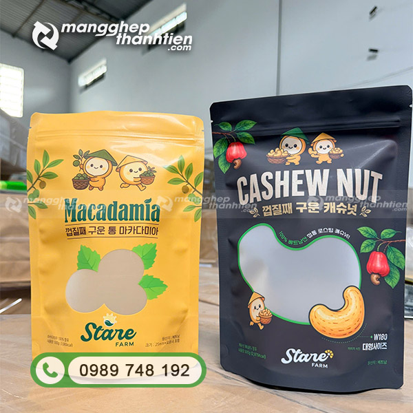 Cấu tr&uacute;c m&agrave;ng gh&eacute;p bao b&igrave; hạt điều chống ẩm v&agrave; cản oxy