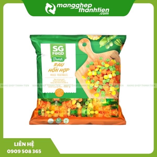 Bao b&igrave; đ&ocirc;ng lạnh rau củ