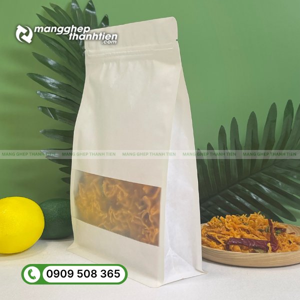 Bao bì đựng khô gà giá rẻ, in ấn sắc nét, phù hợp sản xuất số lượng lớn.