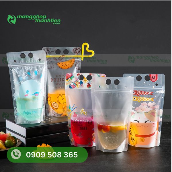 Bao bì túi zipper cho quán trà sữa – Túi đựng nước tiện lợi, giá rẻ tại TPHCM