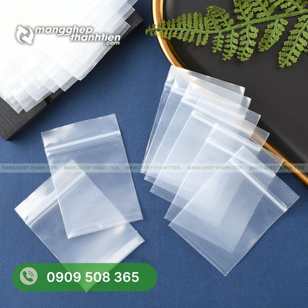 Túi zip chỉ trắng – thiết kế đơn giản, dễ sử dụng