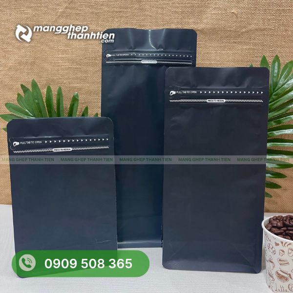 Túi zip đen đựng phụ kiện thời trang, mỹ phẩm