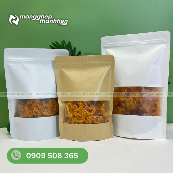 Túi zip giấy kraft – thân thiện môi trường, đẹp tự nhiên
