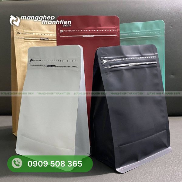 Túi zipper đa dạng kích thước và màu sắc theo yêu cầu