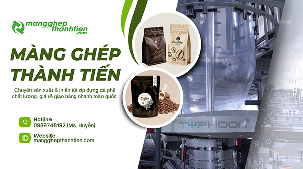 Chuyên sản xuất và in túi zip đựng cà phê giá sỉ chất lượng tại TPHCM
