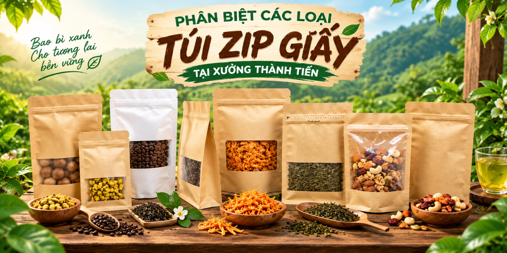 Phân biệt các loại túi zip giấy phổ biến hiện nay
