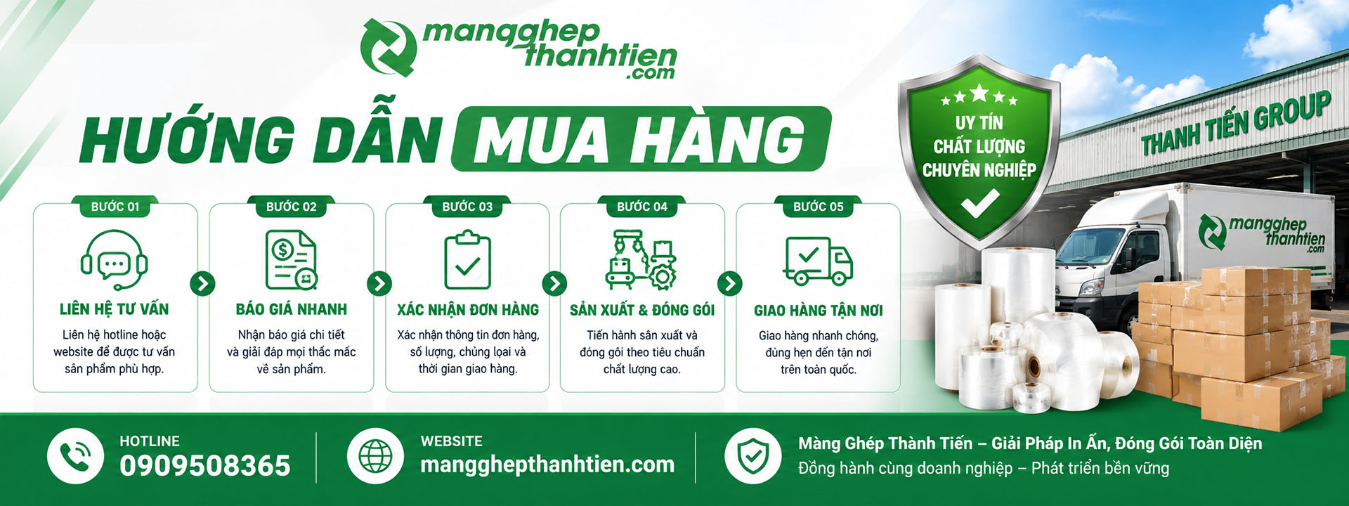 Hướng dẫn quy tr&igrave;nh đặt h&agrave;ng tại M&agrave;ng Gh&eacute;p Th&agrave;nh Tiến